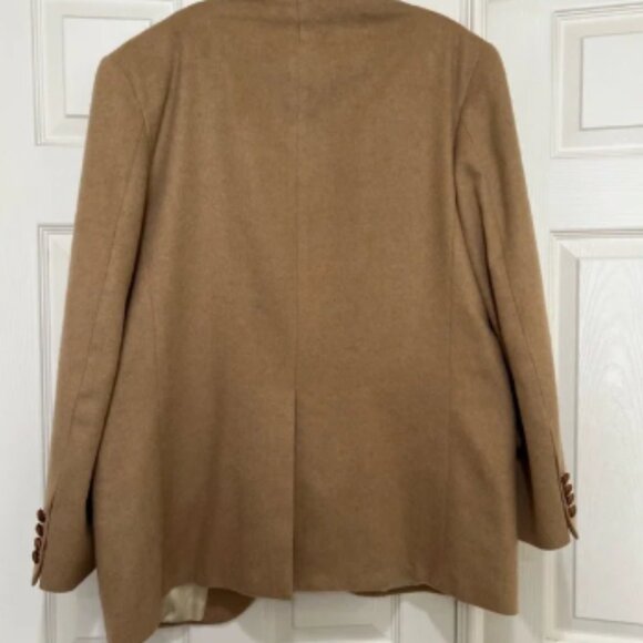 100% Real Camel hair coat/‎ blazer in beige color. Sz XL - Picture 6 of 13